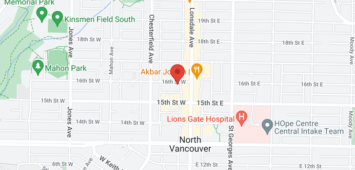 map of 1203 121 W 16TH STREET